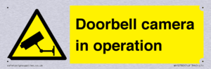 Doorbell camera in operation
